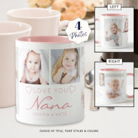 PERSONNALISÉ AMOUR YOU NANA 4 Rose photo
