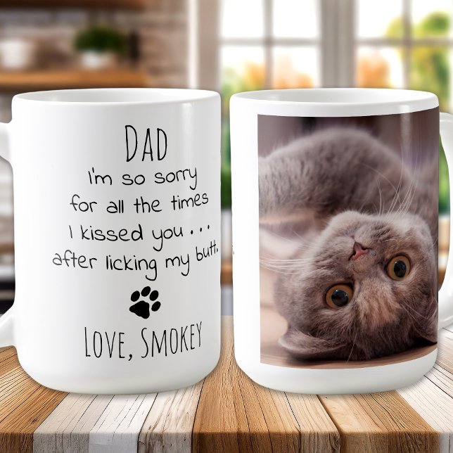 Mug Personnalisé Animaux de compagnie Photo Drôle Chat (Créateur téléchargé)
