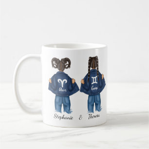 Mug Personnalisé Aries Gemini Girl Jean
