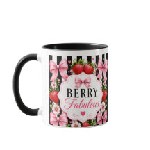 Mug personnalisé aux fraises fabuleux 