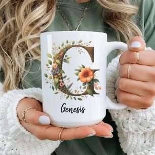 Mug personnalisé avec fleurs sauvages pour l'anniv