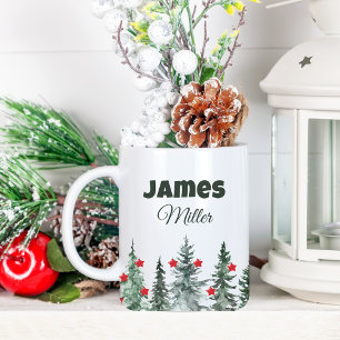 Mug Personnalisé avec le nom ce cadeau Noël Arbre de N