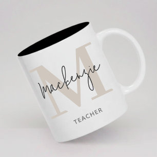 Mug Personnalisé avec Monogramme Cadeau de Remise 