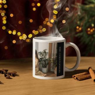 Mug Personnalisé avec Monogramme et Photo de Famil
