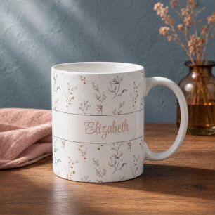Mug personnalisé avec nom botanique neutre