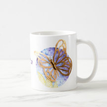 Mug personnalisé avec papillons