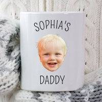 Personnalisé Baby Face Papa Papa Papa Papa Papa fê