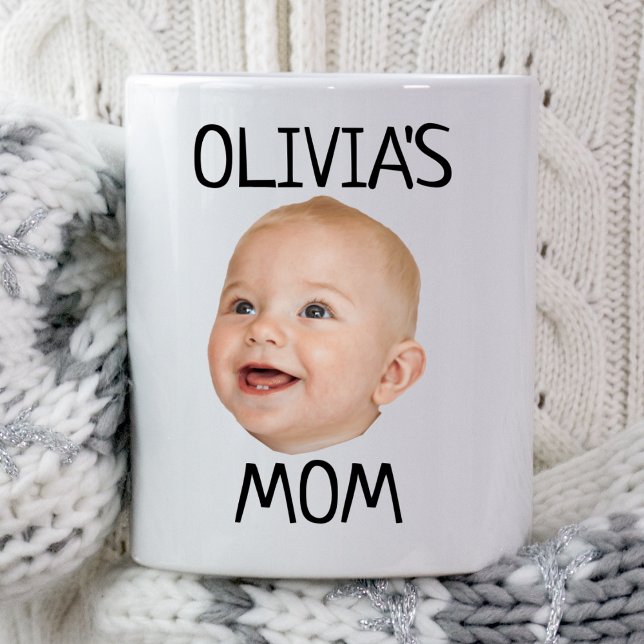 Mug Personnalisé Baby Face Photo Baby Girl's Boy's Mam (Créateur téléchargé)
