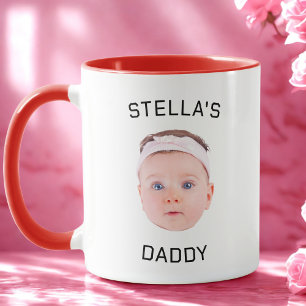Mug Personnalisé Baby Face Photo Papa Cadeau