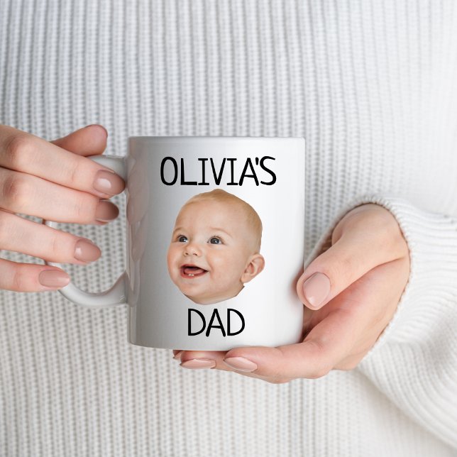 Mug Personnalisé Baby Face Photo première fois Papa No (Créateur téléchargé)