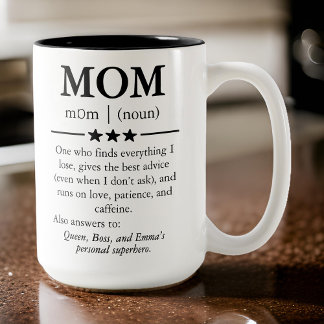 Mug personnalisé, Cadeau pour maman, Cadeau de fêt