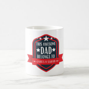 Mug Personnalisé Ce Super Papa Appartient À,
