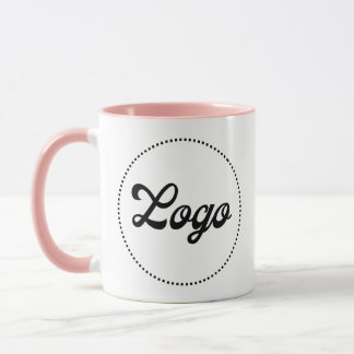 Mug personnalisé Combo Logo Rose promotionnel