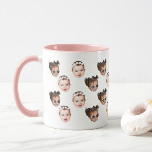 Mug Personnalisé Cute Baby Face 2 Photos