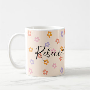 Mug Personnalisé Cute coloré Motif de marguerite