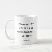 Personnalisé Drôle Citation Café Lover Sarcastique