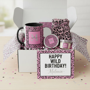 Mug personnalisé empreinte d'animal PInk