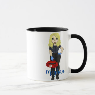 Mug Personnalisé "EMT Fuel" Chic Blonde Woman Café