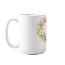 Mug personnalisé Fête des Mères Cœur Floral