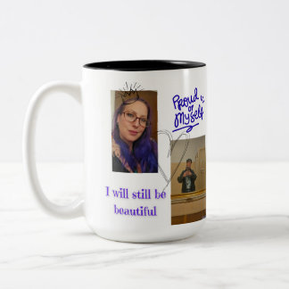 Mug personnalisé "Fière de moi-même" - photo perso