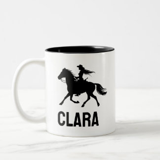 mug personnalisé fille au cheval nom personnalisé 