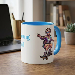 Mug Personnalisé Fille Patineuse : Forever Young S