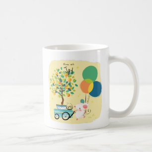 Mug [Personnalisé] Fleur avec l'amour Souris de souri