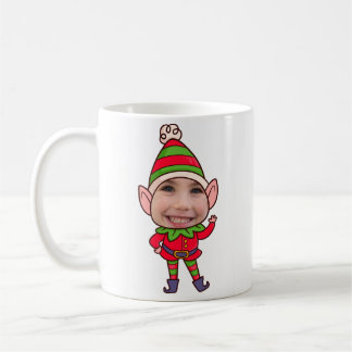 Mug Personnalisé Funny Elf Visage photo - Cadeau de No