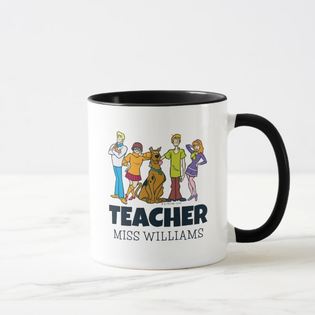 Mug Personnalisé | Gang 14 Mystery Inc Enseignant (Droite)