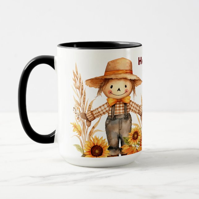 Mug Personnalisé Hello Fall Ya’All Coffee Cup, Fall (Gauche)