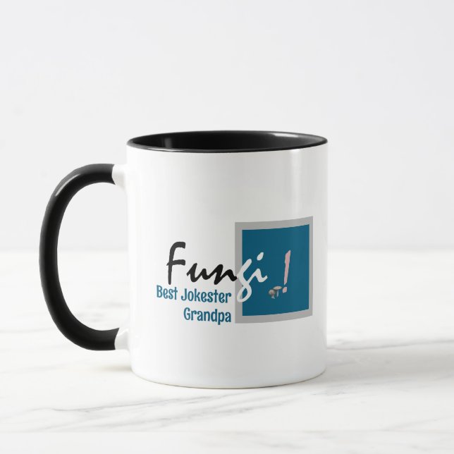 Mug Personnalisé Humour Fun Man, Pun Typographie Art (Gauche)