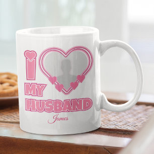 Mug Personnalisé J'aime mon mari – Ajouter une photo e