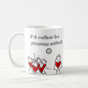 Mug Personnalisé je jouerais plutôt au net-ball