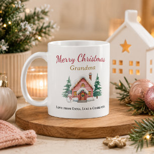 Mug personnalisé Joyeux Noël Mémé