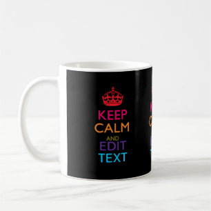 Mug Personnalisé KEEP CALM Faites Multicolore votre t