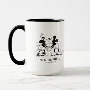 Mug Personnalisé M. & Mme Mickey et Minnie Mouse Croqu