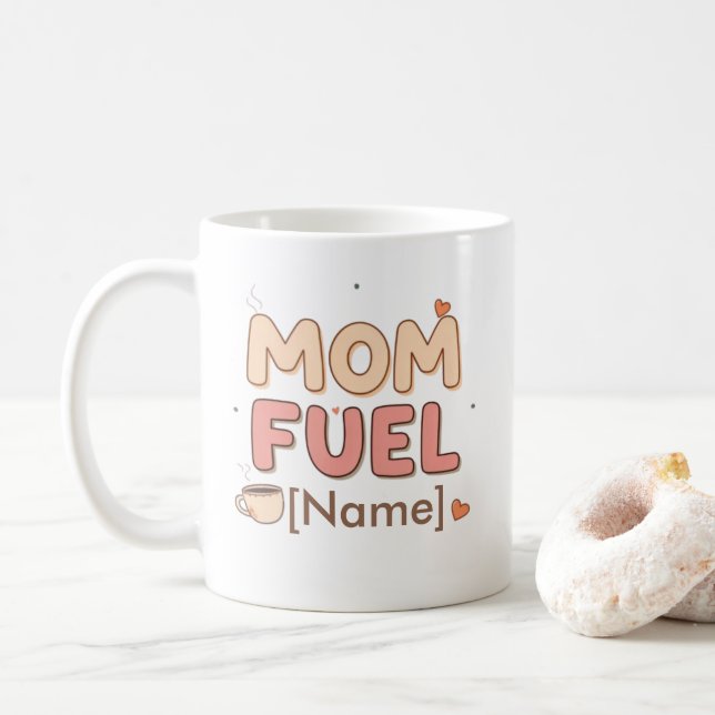 Mug personnalisé Mama Fuel (Avec donut)
