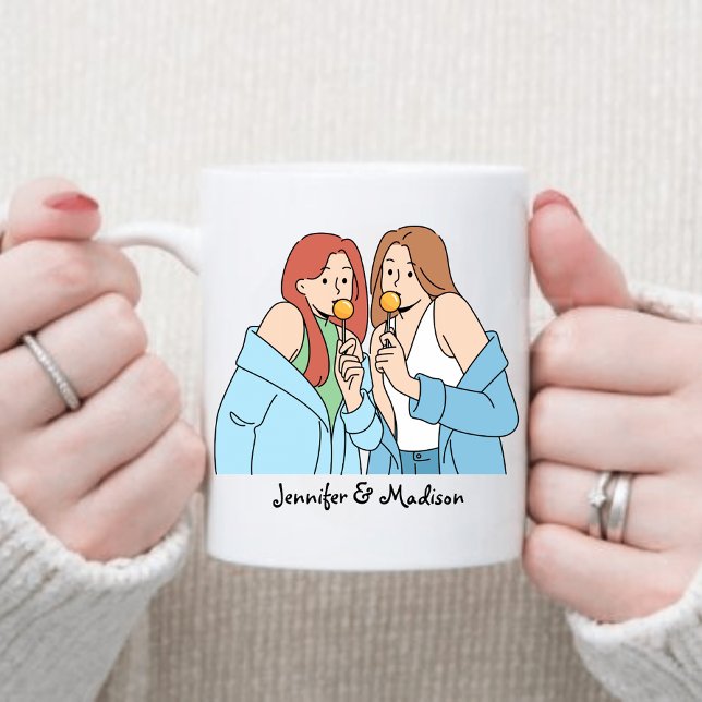 Mug Personnalisé Meilleur Amis Cadeaux Bestés Amitié (Créateur téléchargé)