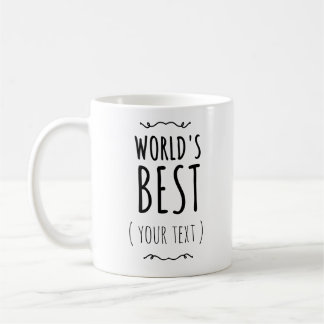 Mug personnalisé 'Meilleur du monde', personnalisa