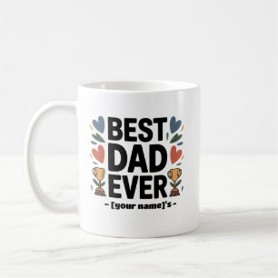 Mug personnalisé "Meilleur papa jamais - [Nom de l