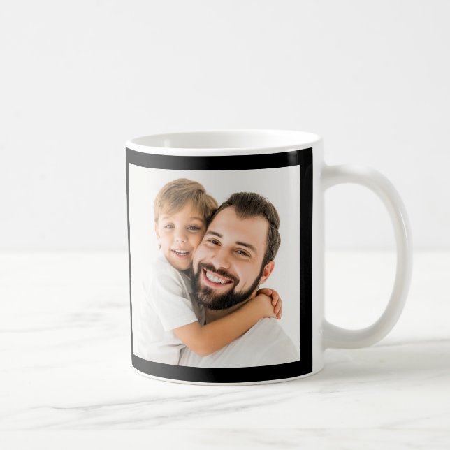 Mug Personnalisé Meilleur papa par photo (Droite)
