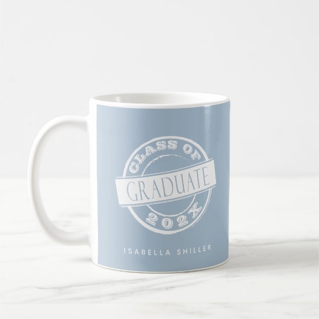 Mug Personnalisé Moderne Dusty Blue (Gauche)