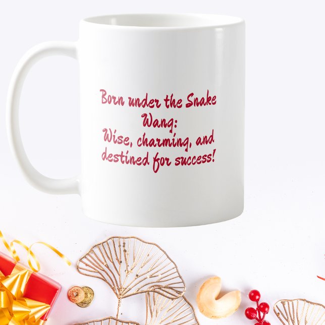 Mug Personnalisé né sous le serpent chinois Zodiac (Créateur téléchargé)