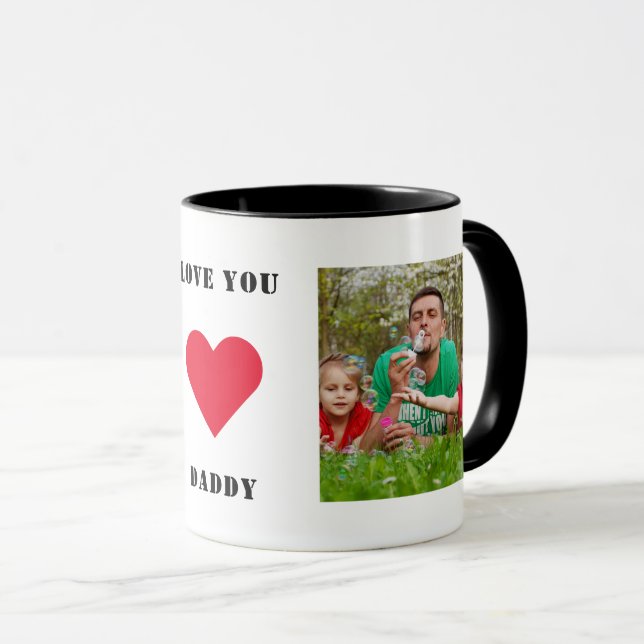Mug Personnalisé Personnalisé Famille Photo Love You P (Devant droit)
