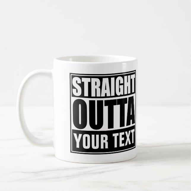 Mug Personnalisé, personnalisé, tout droit (Gauche)