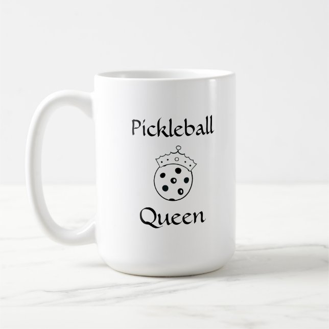 Mug personnalisé "Pickleball Queen" (Gauche)
