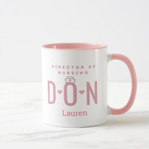 Mug Personnalisé Pink DON Directeur des soins infirmie