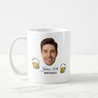 Mug personnalisé pour anniversaire avec visage, no