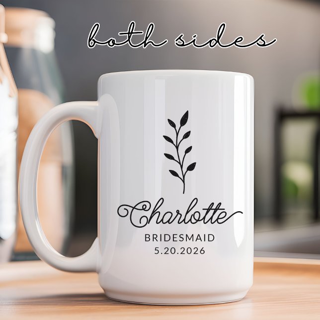 Mug personnalisé pour demoiselle d'honneur, souven (bride mug, personalized name mug, bachelorette party mug, bridesmaid proposal gift, bridal shower,)