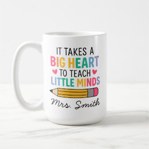 Mug personnalisé pour enseignant, Nom de l'enseign